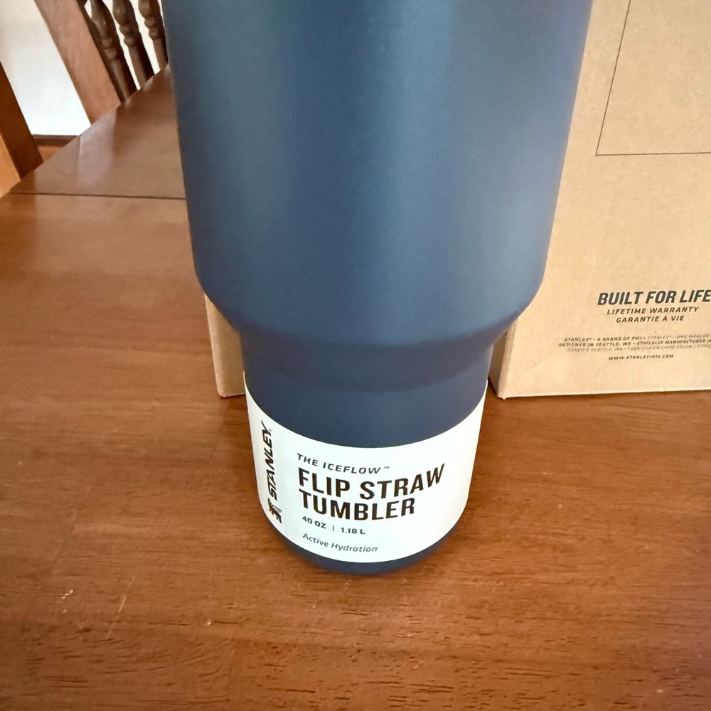 Stanley Navy and Copper Flip Straw Tumbler - Picture 3 of 3